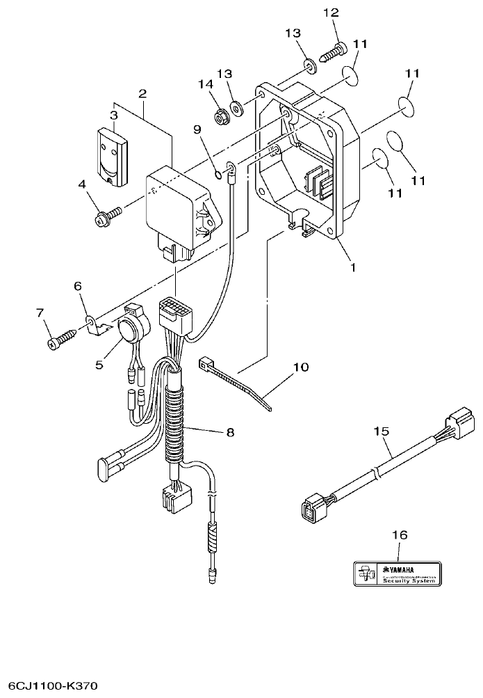 Yamaha F70AET OPTIONAL PARTS 1 parts diagram